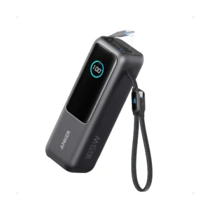 Anker Laptop Power Bank (25K, 165W, Built in and Retractable Cables)