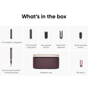 Dyson Airwrap HS09 Coanda 2x Multi-Styler and Dryer – Straight + Wavy – Jasper Plum