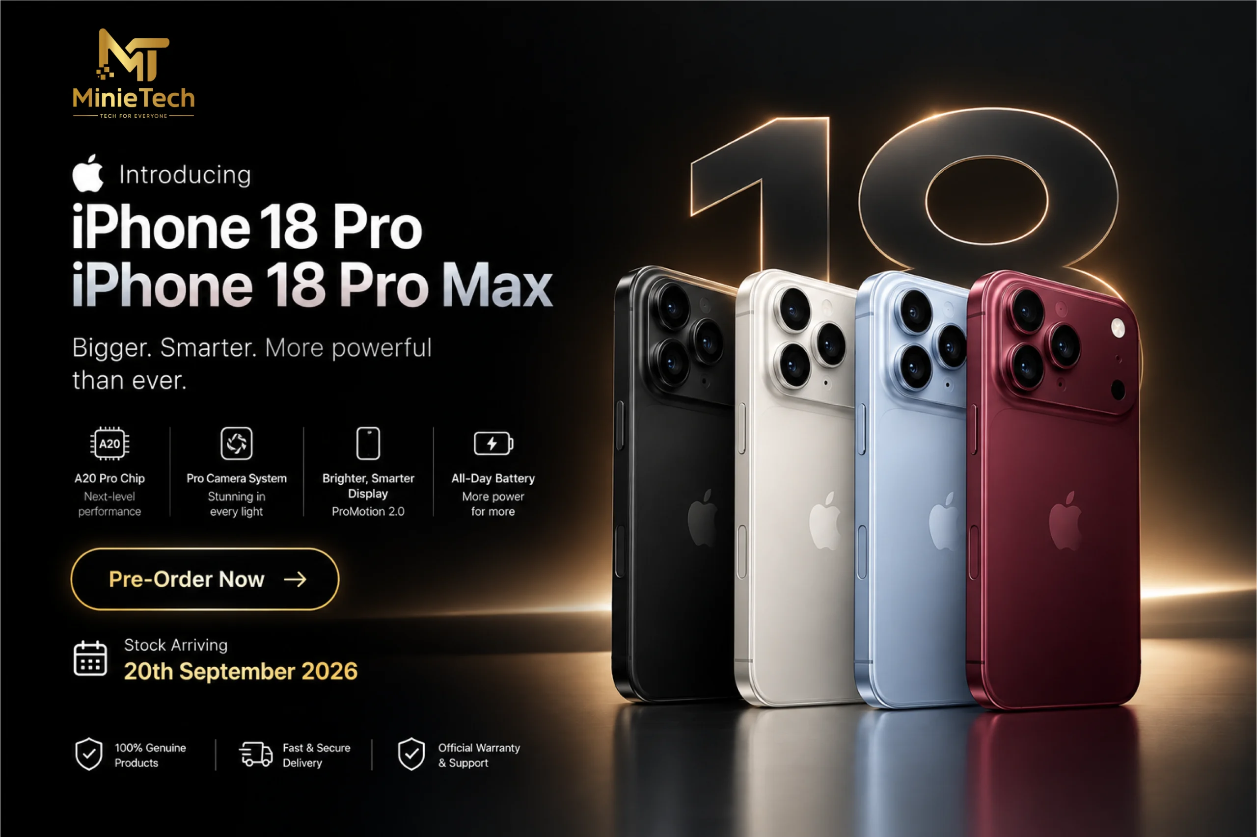 Apple iPhone 18 Pro and iPhone 18 Pro Max